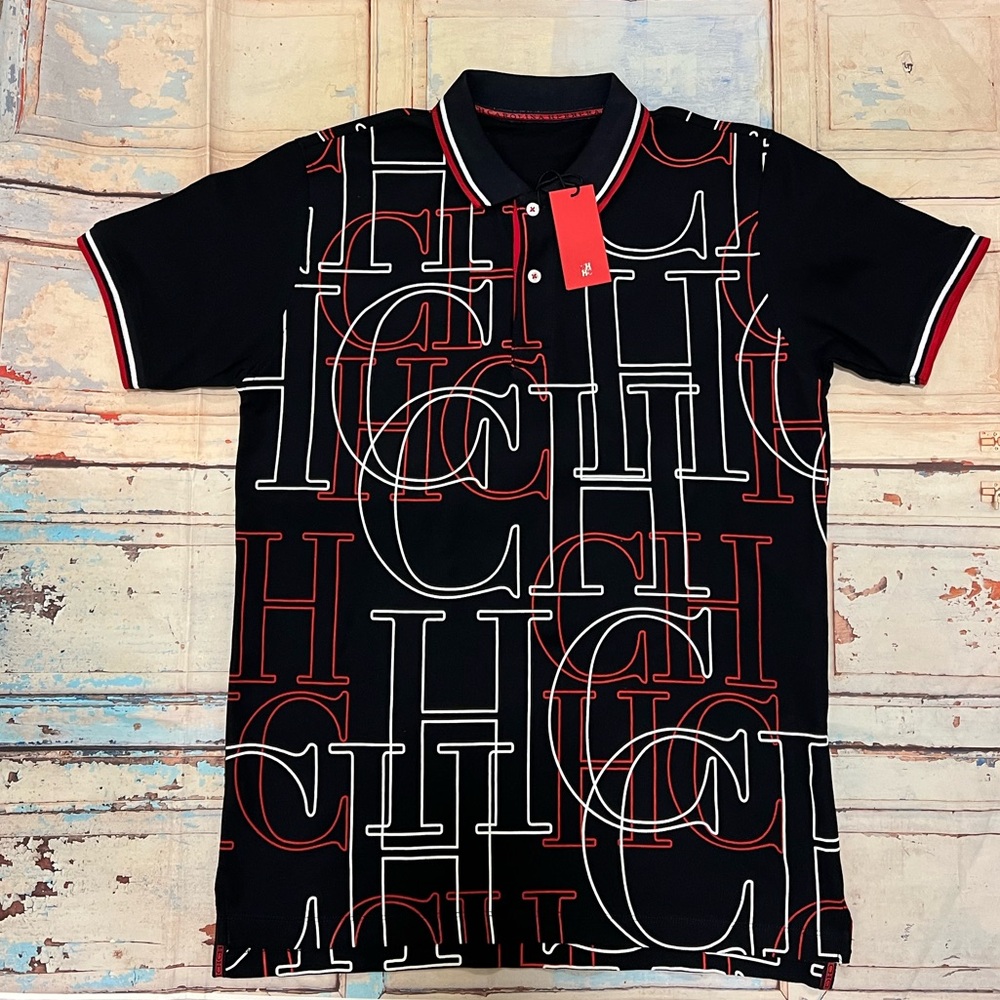Carolina Herrera Men Polo Shirt XL